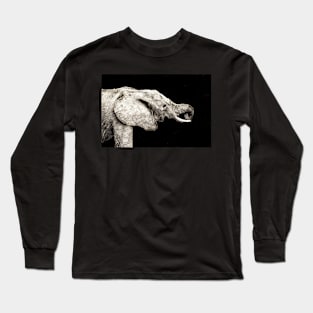 Rustic Elephant Long Sleeve T-Shirt